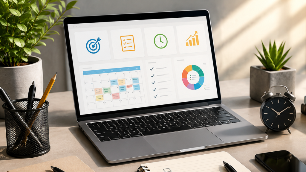 Productivity Made Easy: Simple ways to save time, stay focused, organize tasks, and work smarter every day.